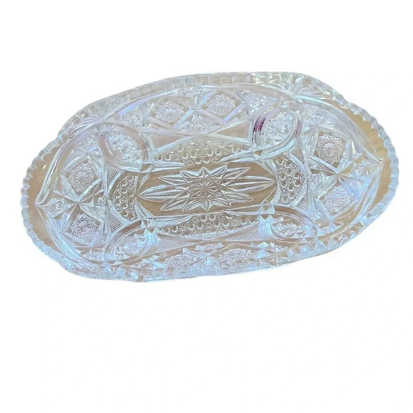 Vintage Antique Cut Glass Serving Dish For Celery Etc. - Picture 3 of 3